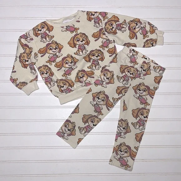 ZARA x PAW PAYROL VGUC Skye Crewneck Pullover Sweatshirt Leggings Matching Set - Picture 2 of 2